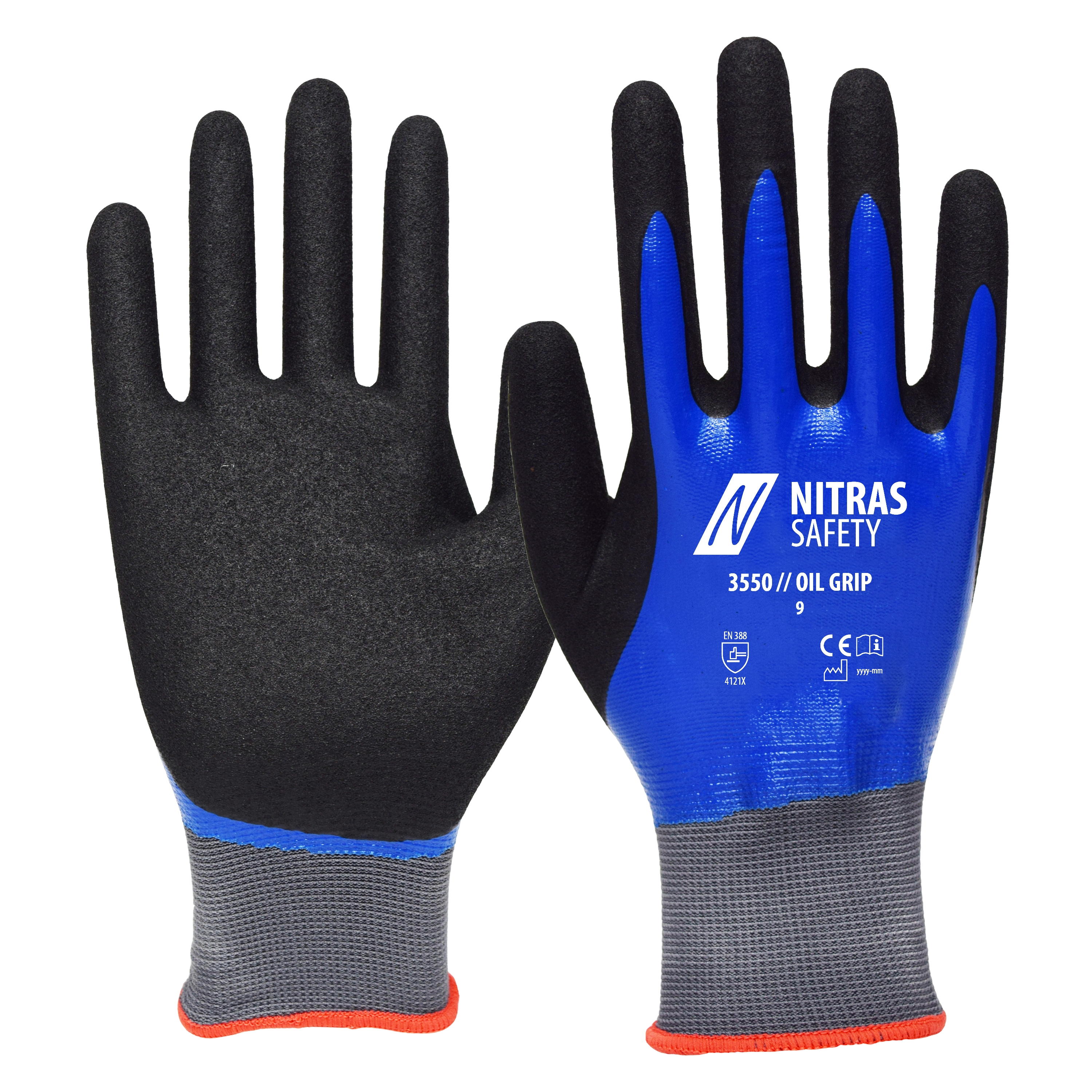 NITRAS OIL GRIP Nylon Gloves