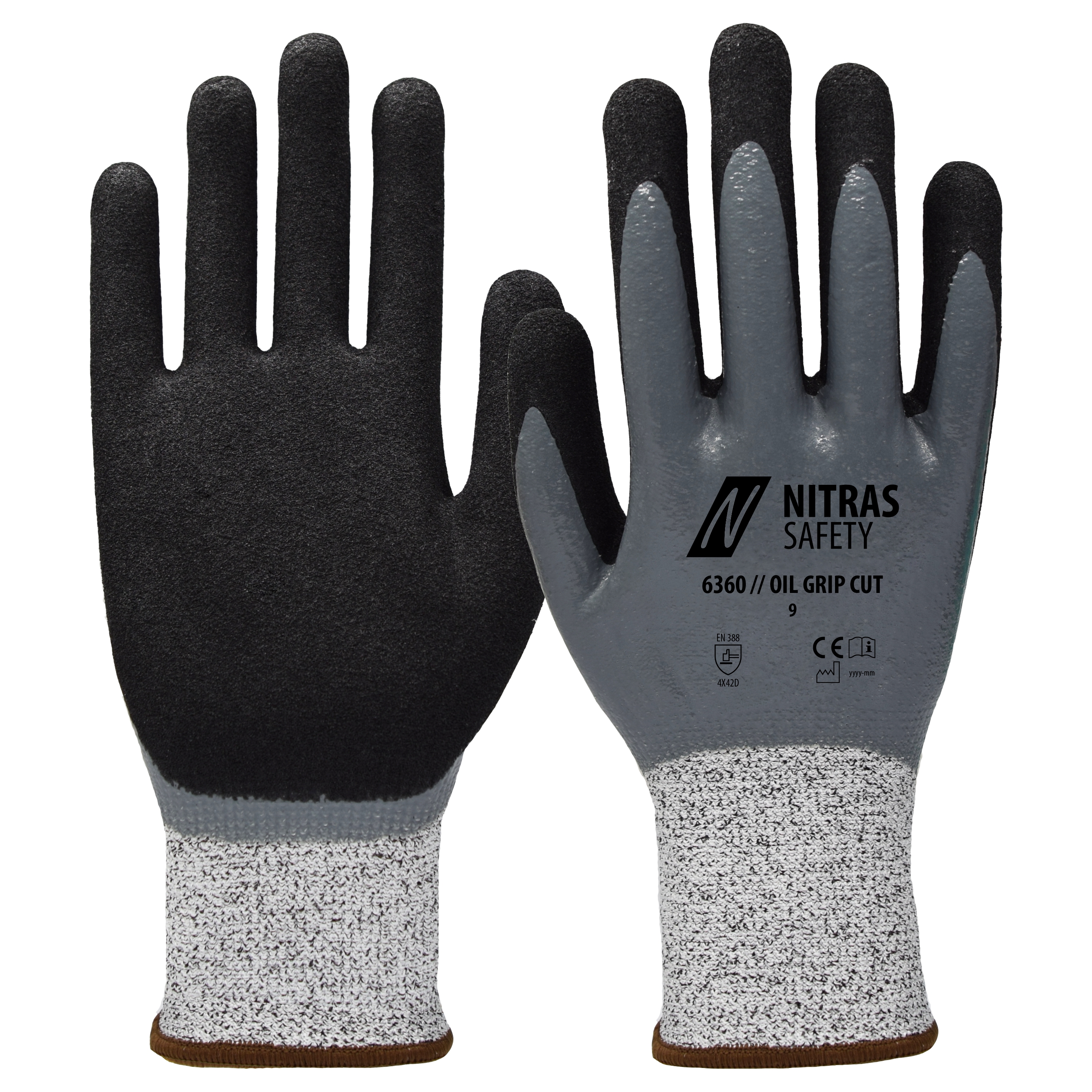 NITRAS OIL GRIP CUT Cut protection Gloves
